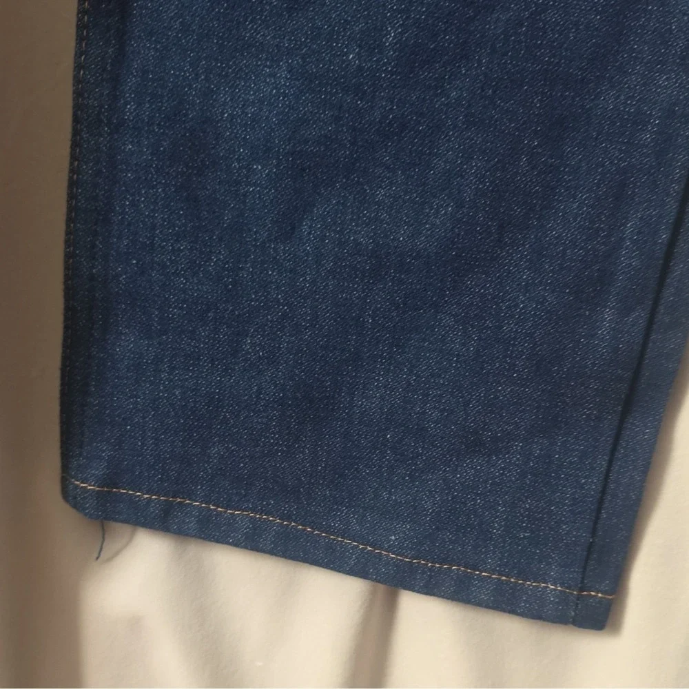 NWOT Y2K Wrangler Cowboy Cut Men's Dark Wash Blue Denim Straight Leg Jeans